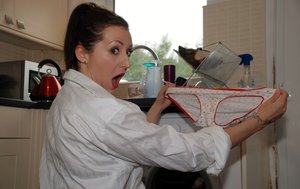 Big-tittied mature plumper Kendra Secrets with no panties on